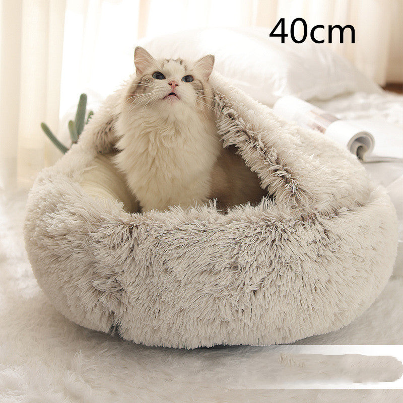**2-in-1 Plush Pet Bed**
