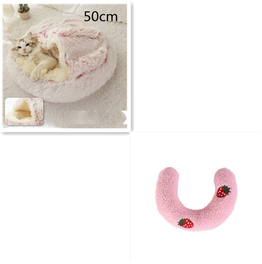 **2-in-1 Plush Pet Bed**