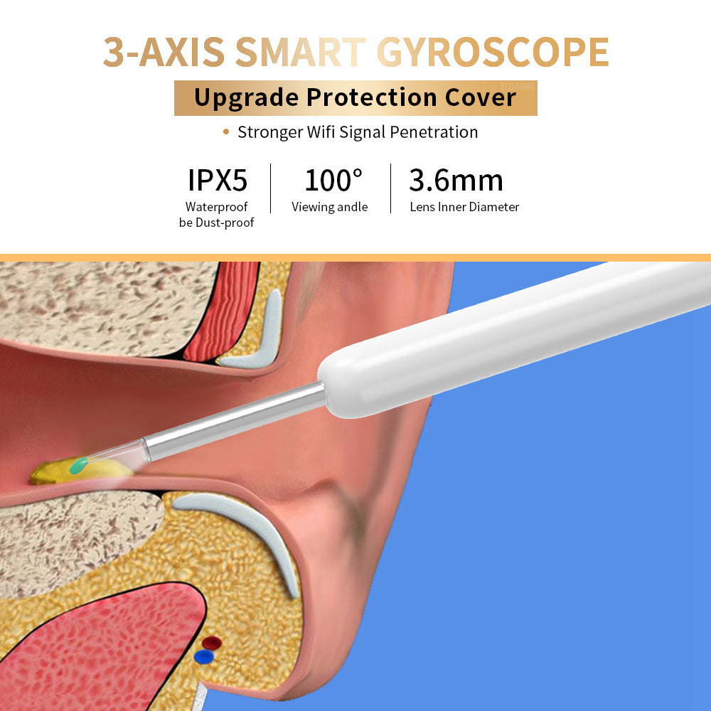 Ear Cleaner Otoscope with HD Camera & LED Light