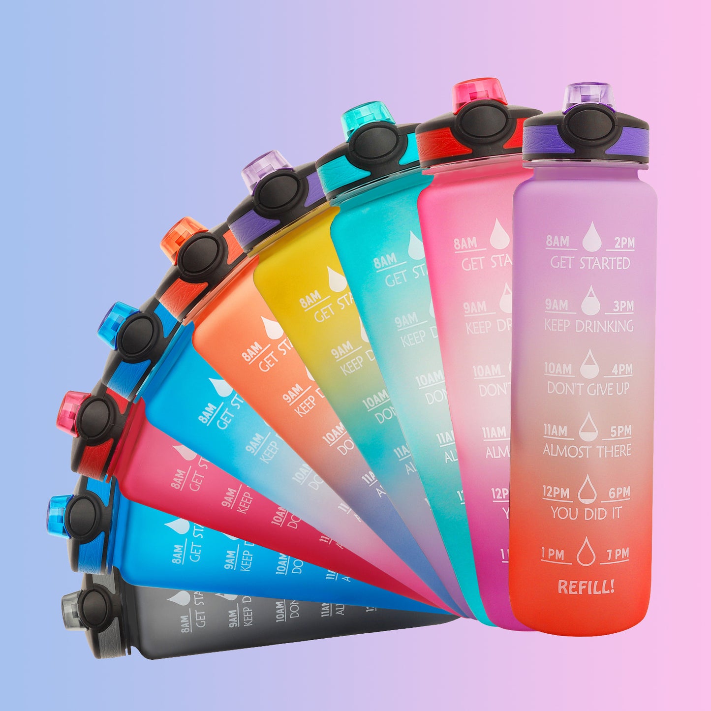 Motivational Tritan Sports Water Bottle