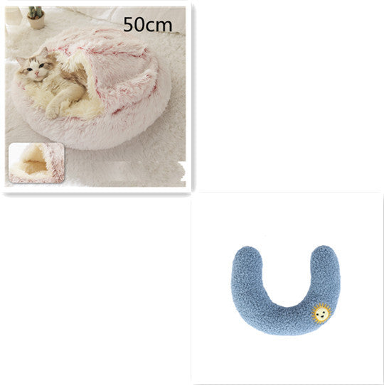 **2-in-1 Plush Pet Bed**