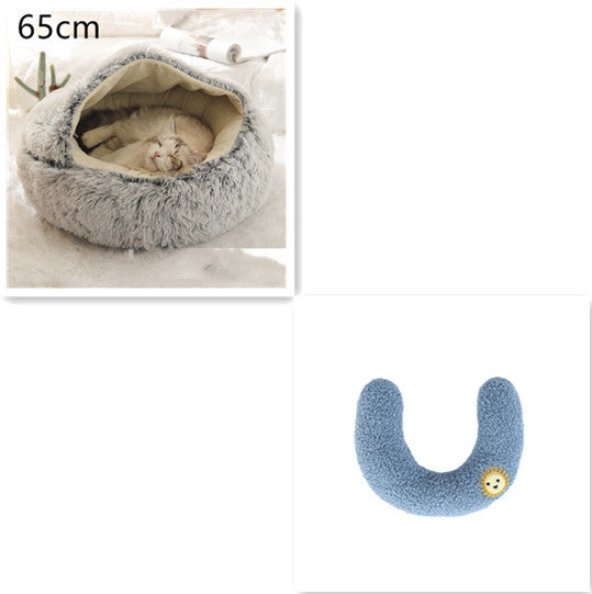 **2-in-1 Plush Pet Bed**