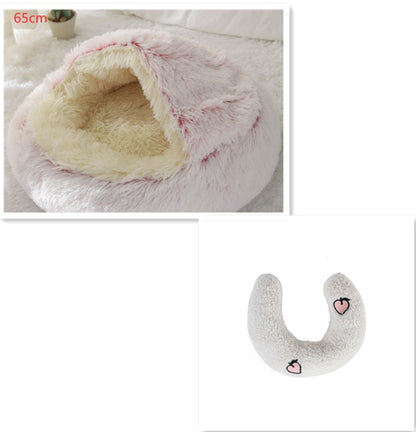 **2-in-1 Plush Pet Bed**