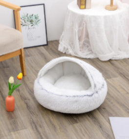 **2-in-1 Plush Pet Bed**