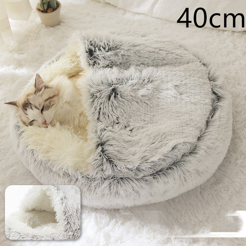 **2-in-1 Plush Pet Bed**