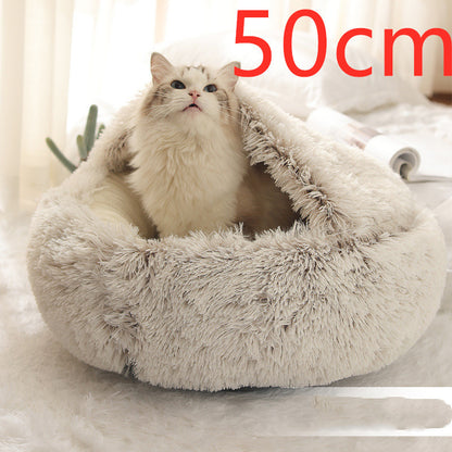 **2-in-1 Plush Pet Bed**