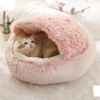 **2-in-1 Plush Pet Bed**