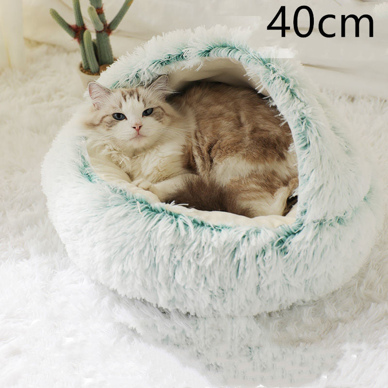 **2-in-1 Plush Pet Bed**
