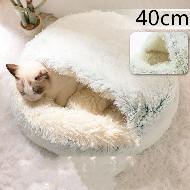 **2-in-1 Plush Pet Bed**