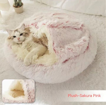 **2-in-1 Plush Pet Bed**