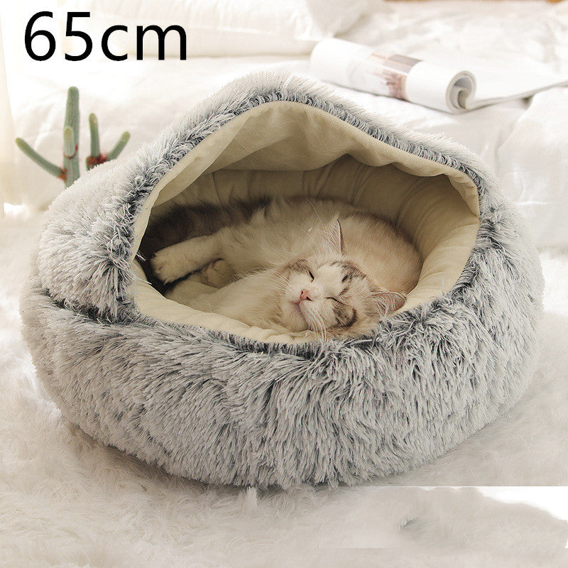 **2-in-1 Plush Pet Bed**