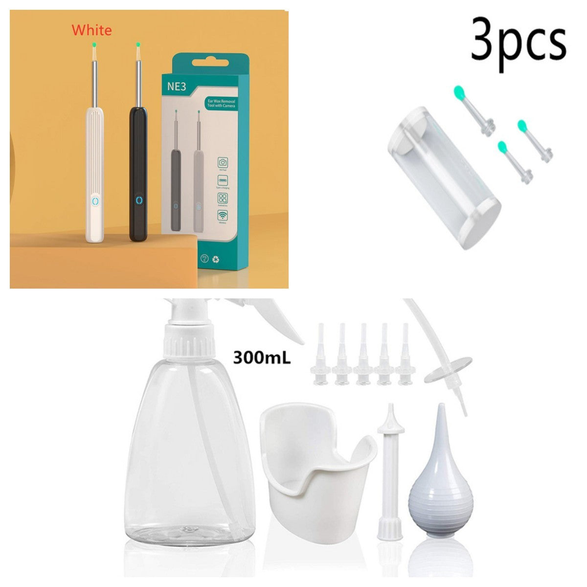 Ear Cleaner Otoscope with HD Camera & LED Light