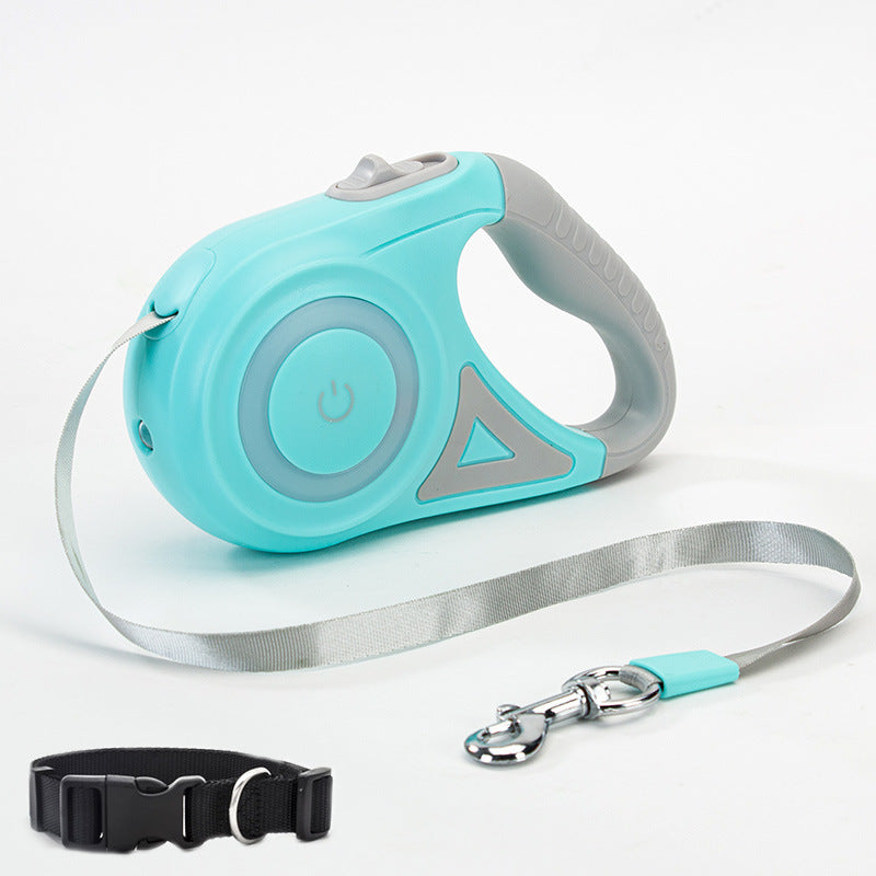 Retractable Dog Leash with Adjustable Collar