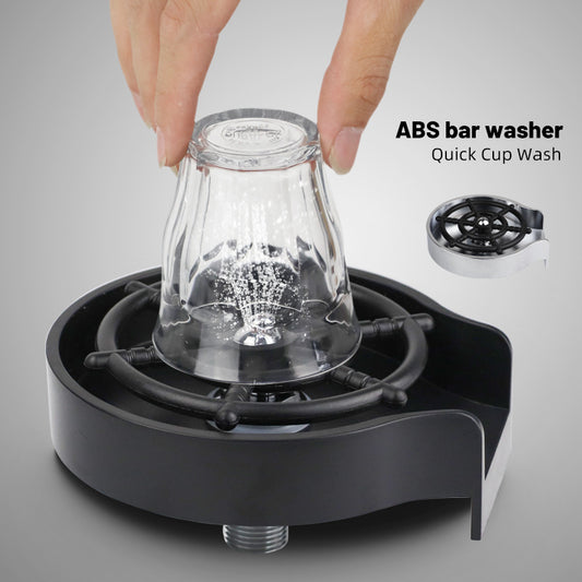 Bar Counter Cup Washer Sink with High-Pressure Spray