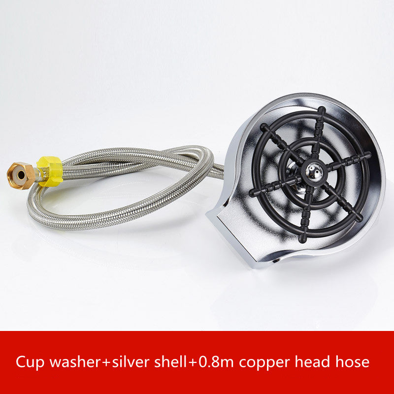 Bar Counter Cup Washer Sink with High-Pressure Spray