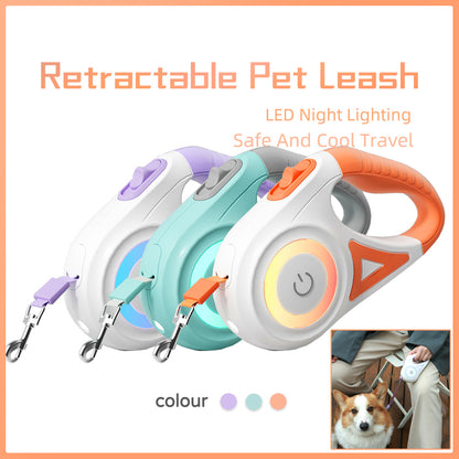 Retractable Dog Leash with Adjustable Collar
