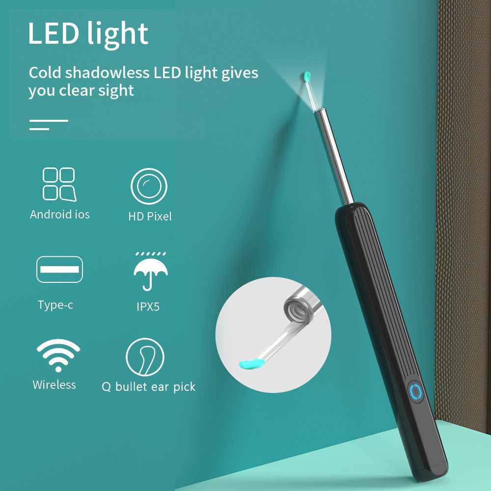 Ear Cleaner Otoscope with HD Camera & LED Light