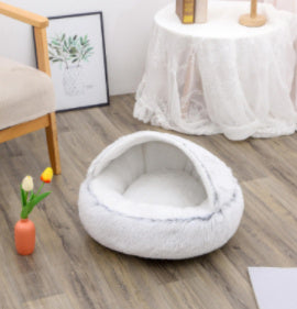 **2-in-1 Plush Pet Bed**