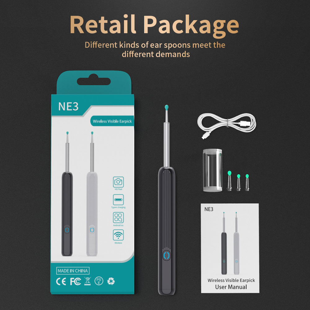 Ear Cleaner Otoscope with HD Camera & LED Light