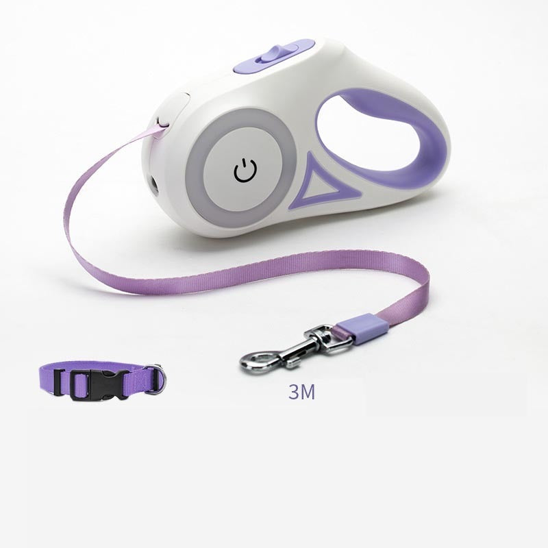 Retractable Dog Leash with Adjustable Collar