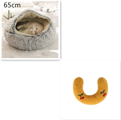 **2-in-1 Plush Pet Bed**