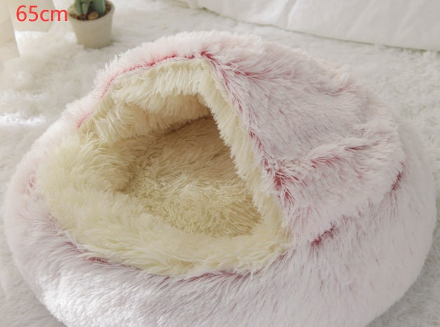 **2-in-1 Plush Pet Bed**