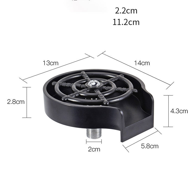 Bar Counter Cup Washer Sink with High-Pressure Spray
