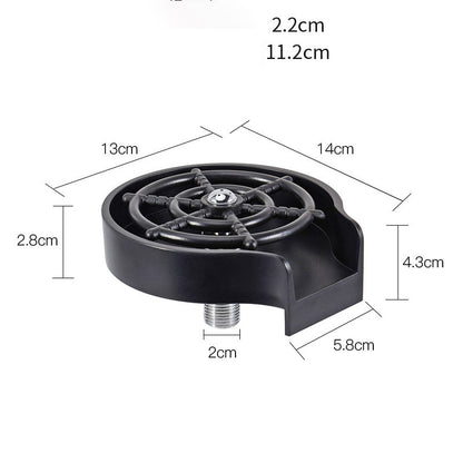 Bar Counter Cup Washer Sink with High-Pressure Spray