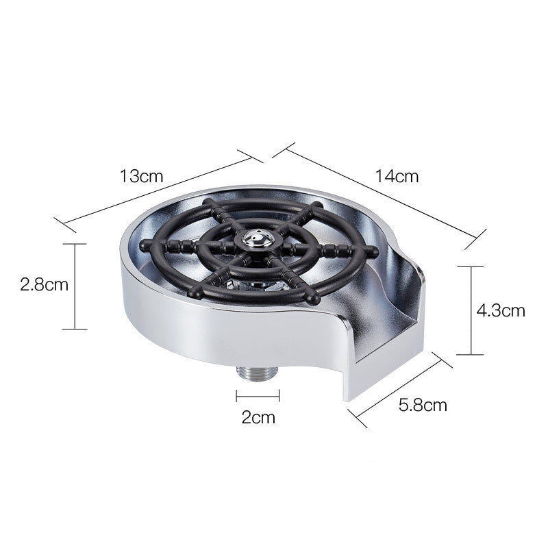 Bar Counter Cup Washer Sink with High-Pressure Spray