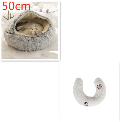 **2-in-1 Plush Pet Bed**