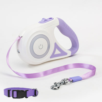 Retractable Dog Leash with Adjustable Collar
