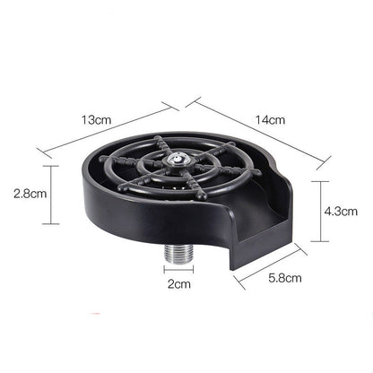 Bar Counter Cup Washer Sink with High-Pressure Spray