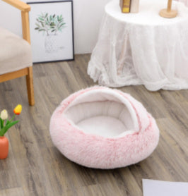 **2-in-1 Plush Pet Bed**