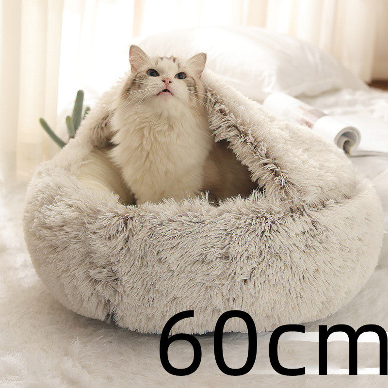 **2-in-1 Plush Pet Bed**