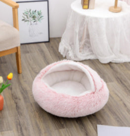 **2-in-1 Plush Pet Bed**