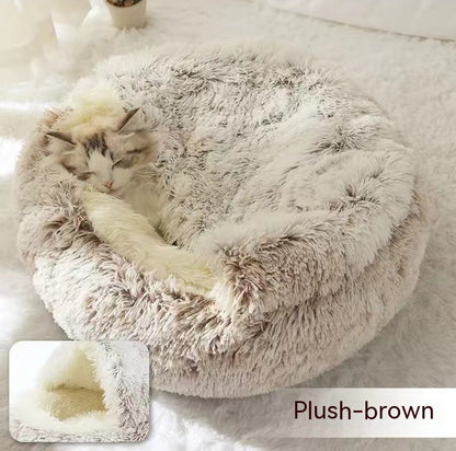 **2-in-1 Plush Pet Bed**